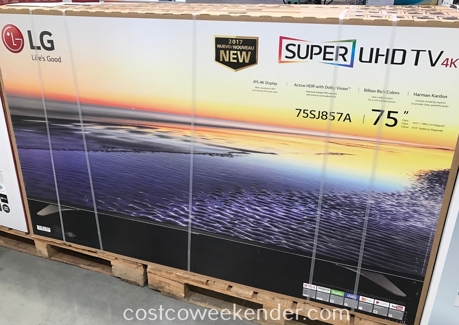 LG 75SJ857A 75" 4K UHD LED LCD TV Costco Weekender