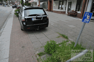 Erdkampsweg - Fake-"Radweg" © hamburgize.com / Stefan Warda