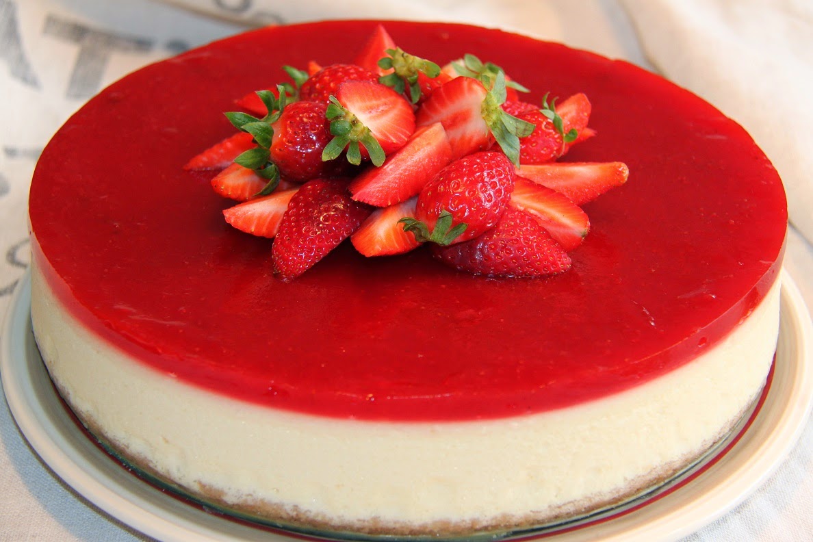 Mums by Sandra VitchokladCheesecake med jordgubbar
