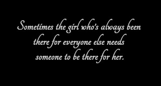 Sometimes the girl who’s always been there for everyone else needs someone to be there for her.