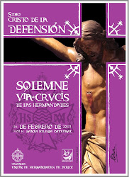 Cartel Oficial del Vía-Crucis de las Hermandades 2013