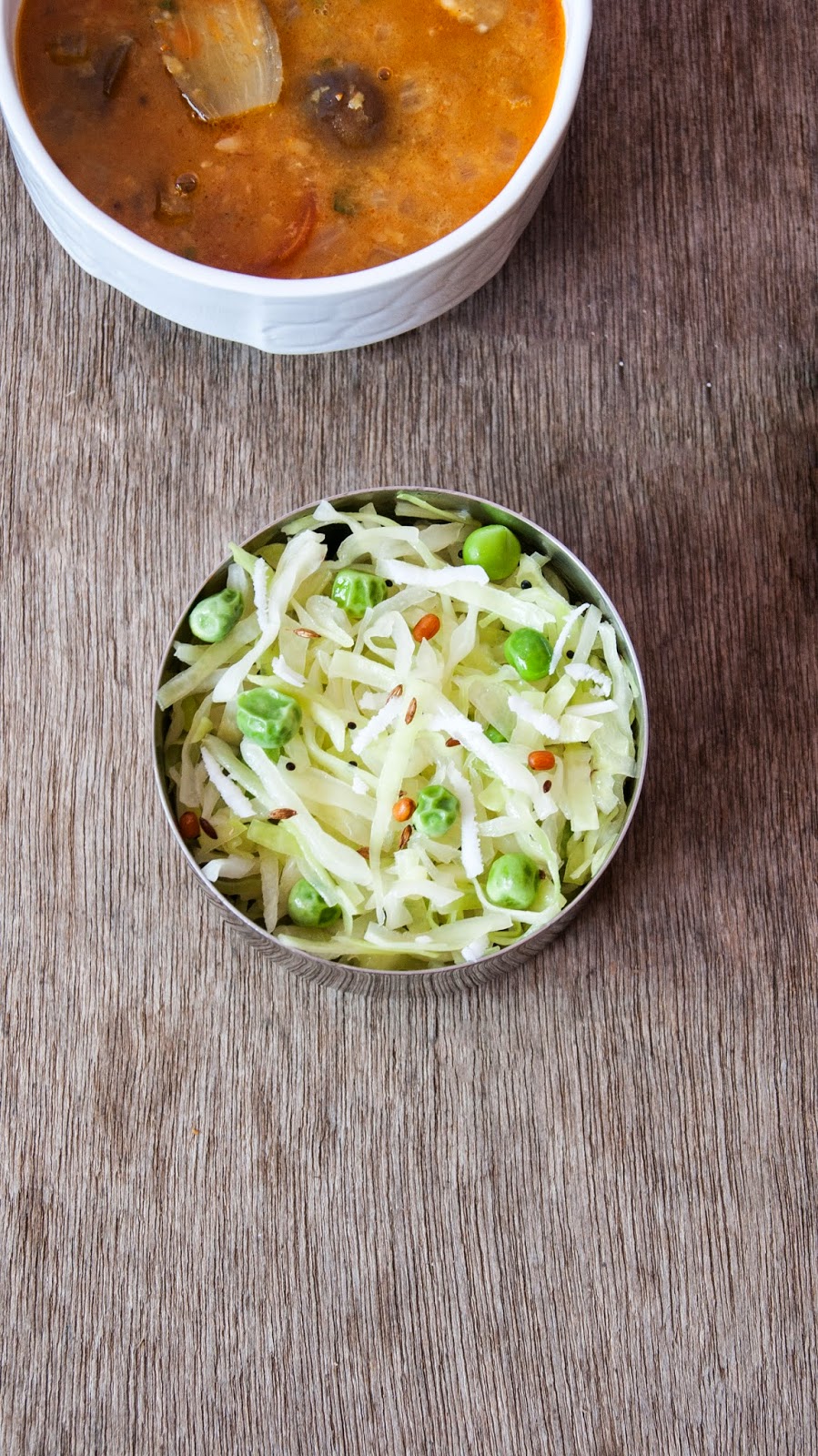 Always Hungry Stir Fried Cabbage and Green Peas