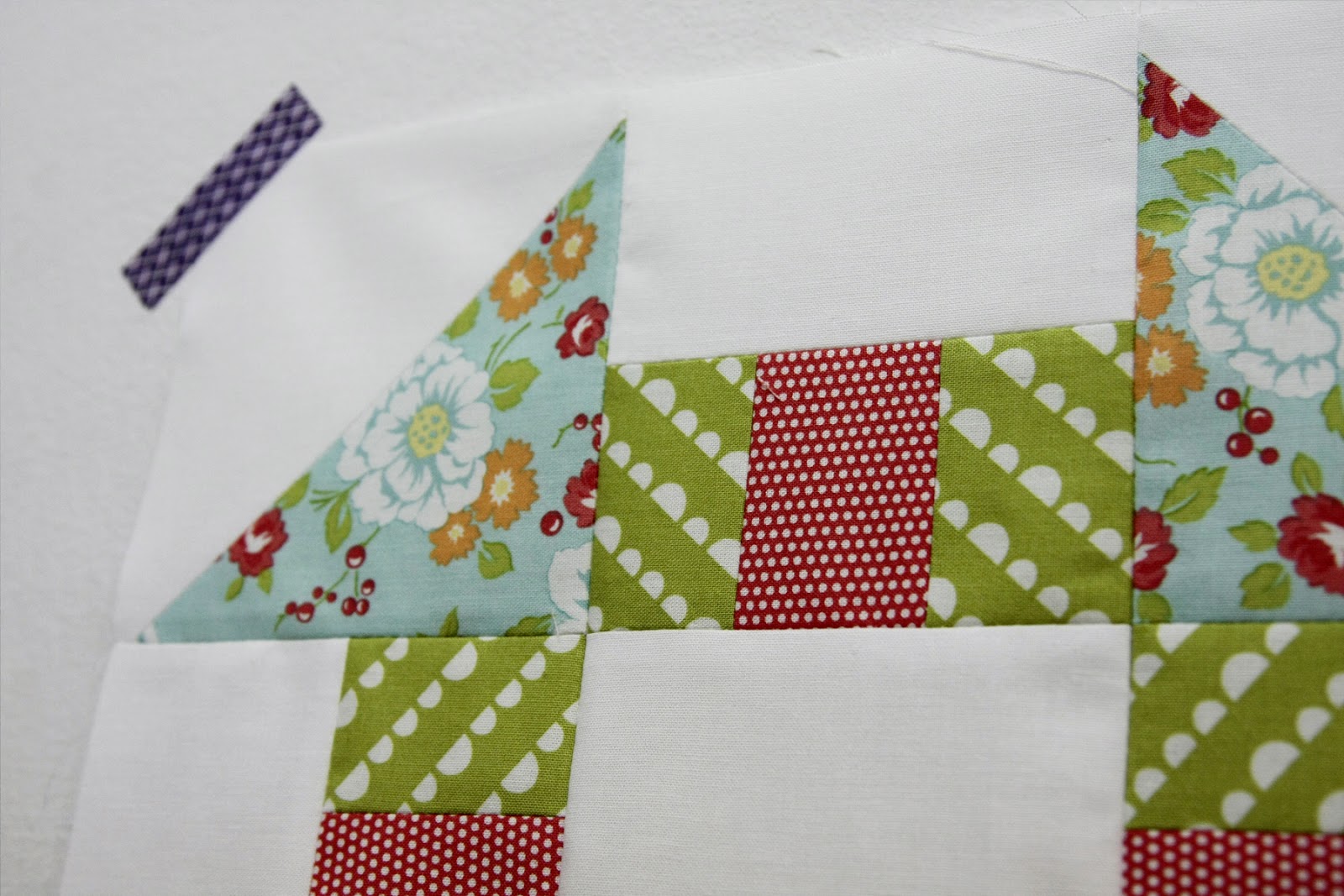 BOM Sew Lux June block, Happy Go Lucky, Camille Rosekelley, Simplify
