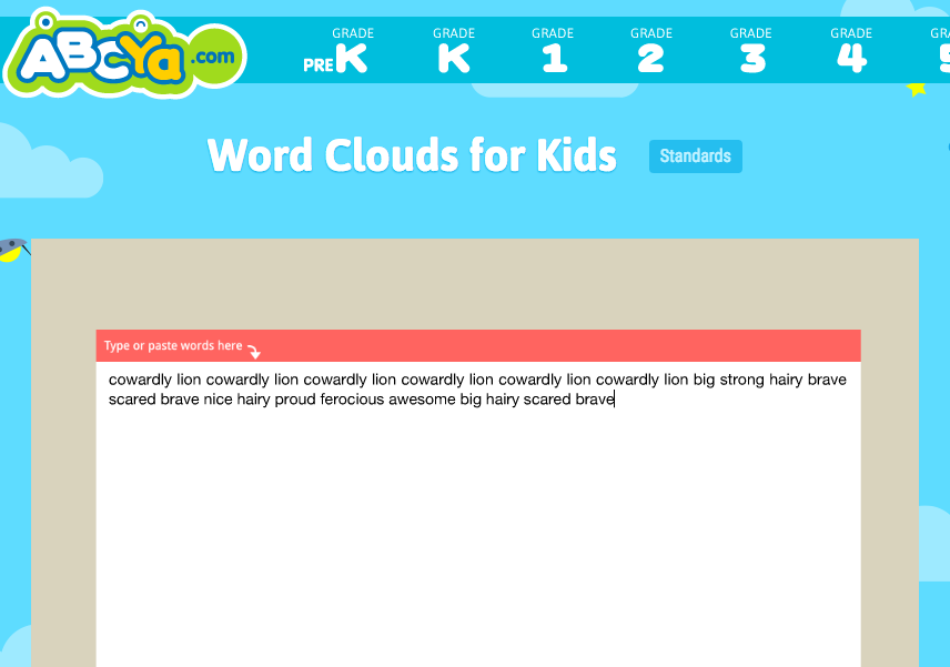 Character Trait Wordles  Firstgraderoundup