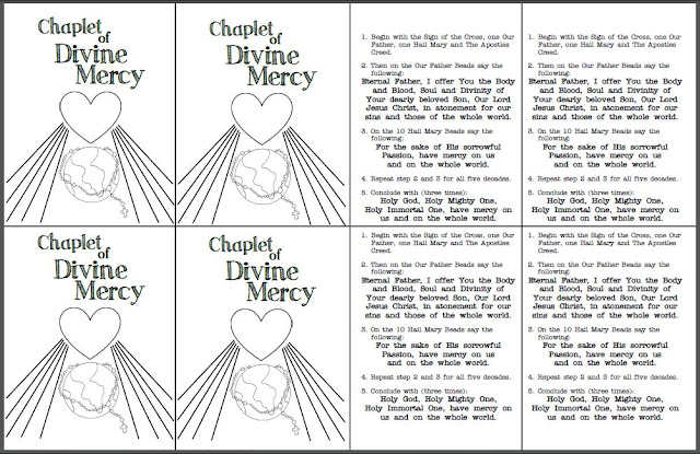 Look to Him and be Radiant: Divine Mercy Prayer Cards