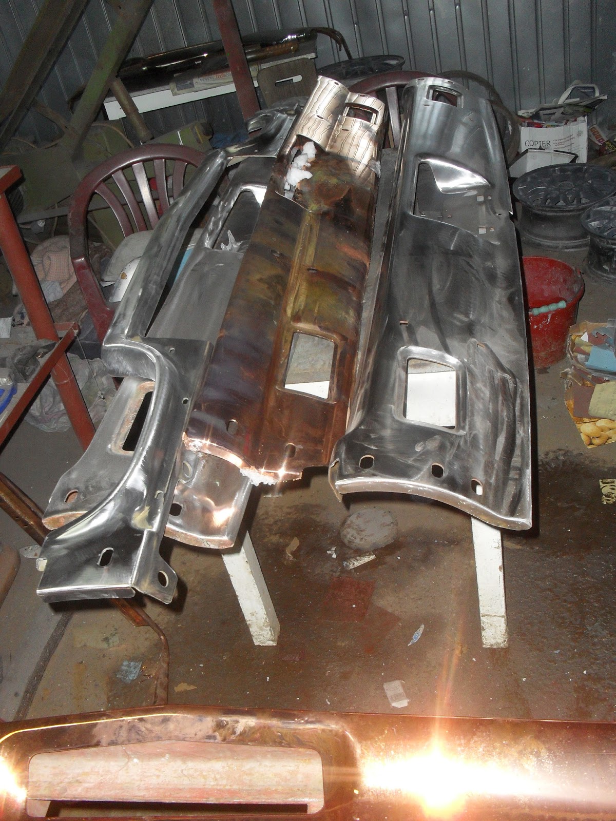 Rechroming Chrome Renovation Classic Car parts chrome plating RENOVATION OF BUMPERS FOR LINCOLN
