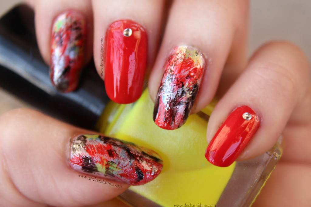 Drybrush Nail Art Tutorial with Step by Step Pictures Deck and Dine