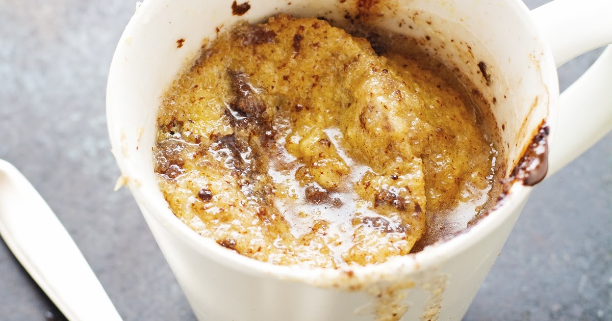 The Iron You (Paleo) Banana Bread in a Mug with Lemon Glaze