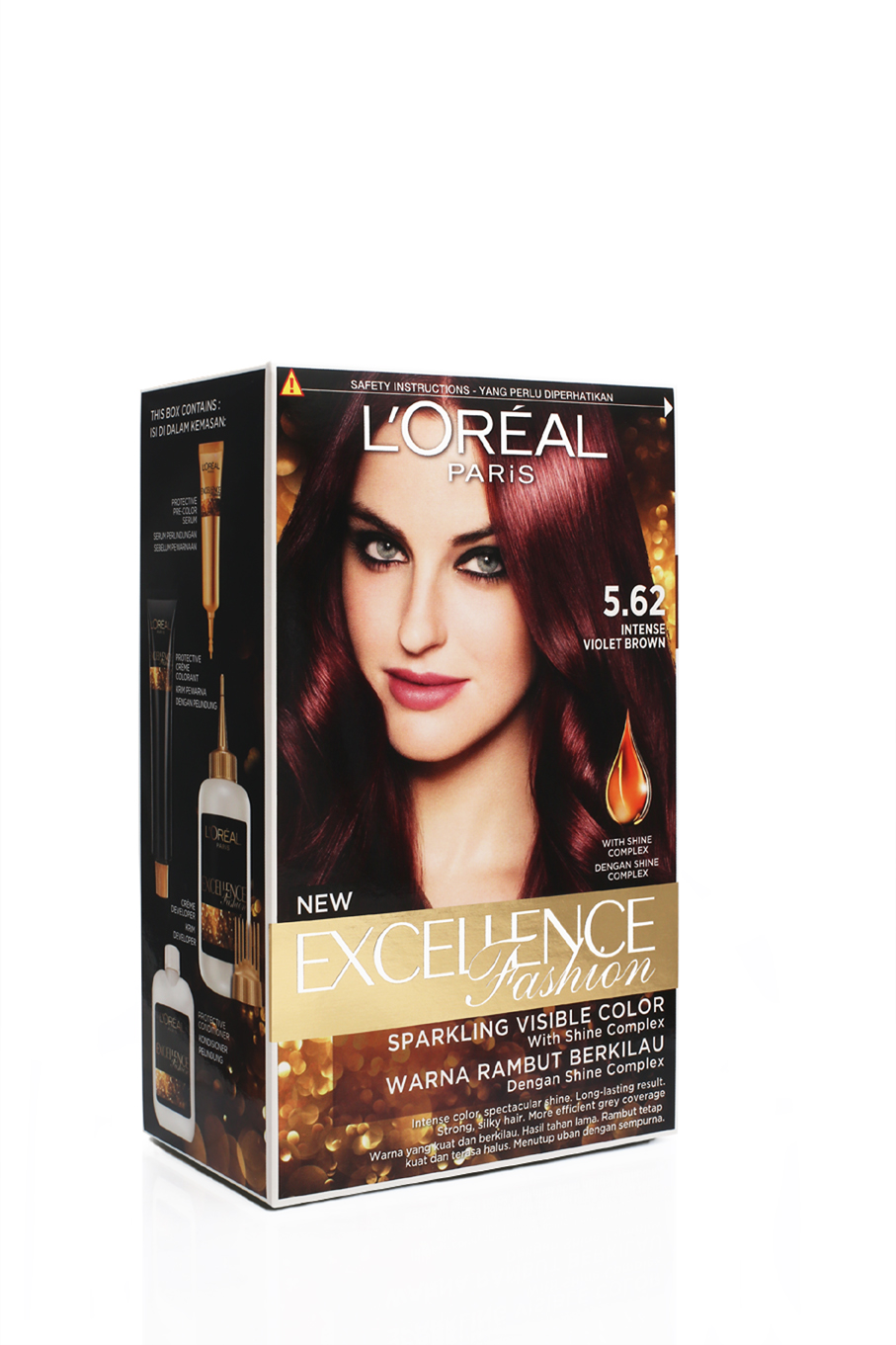 Loreal 662  562 Iridescent Red Light Brown Red Dark Blonde Hair Colour  full Practical in Hindi  YouTube