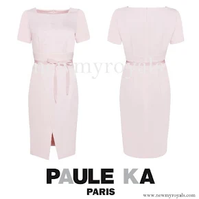 Princess Sofia wore Paule-Ka Crepe Satin Dress