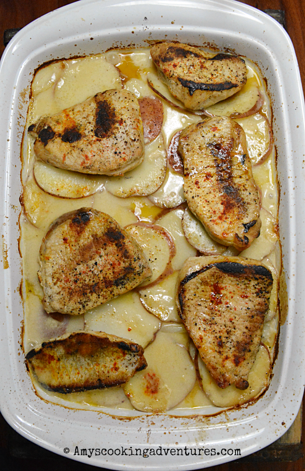 Baked Pork Chops & Scalloped Potatoes
