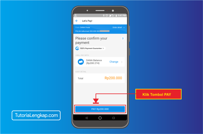 tutorialengkap 4 cara beli pulsa online melalui akun dana di hape android