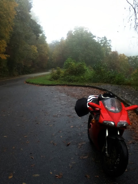 Ducati Motorcycle Blue Ridge Parkway