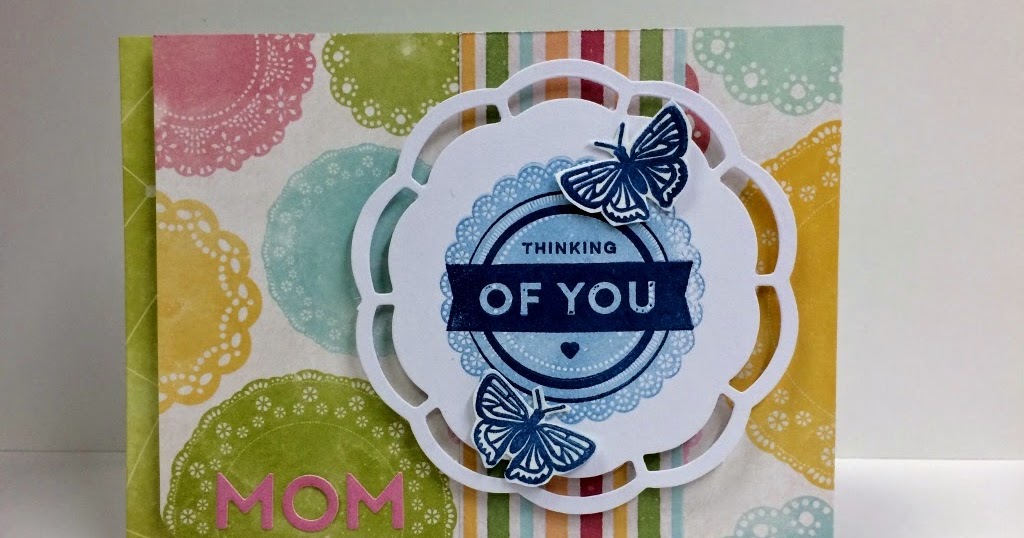 Hampton Art Blog Thinking of You Mom card by designer Patty Folchert
