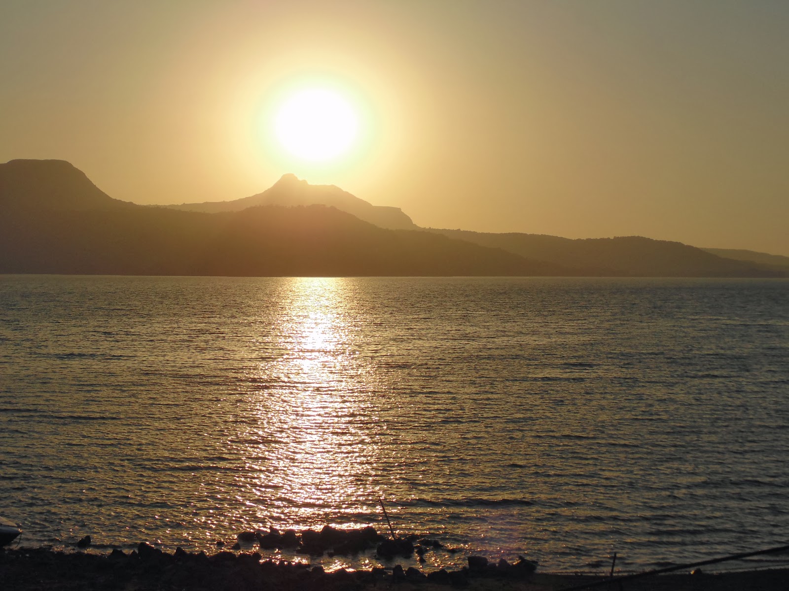 Sunset at pawana dam near pune