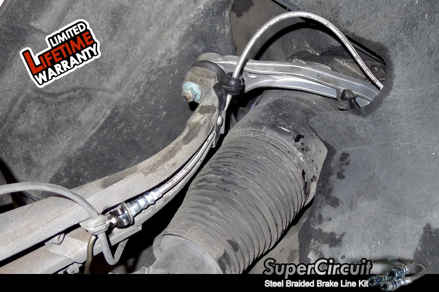 SUPERCIRCUIT Steel Braided Brake Lines Audi Q7 Steel Braided Brake