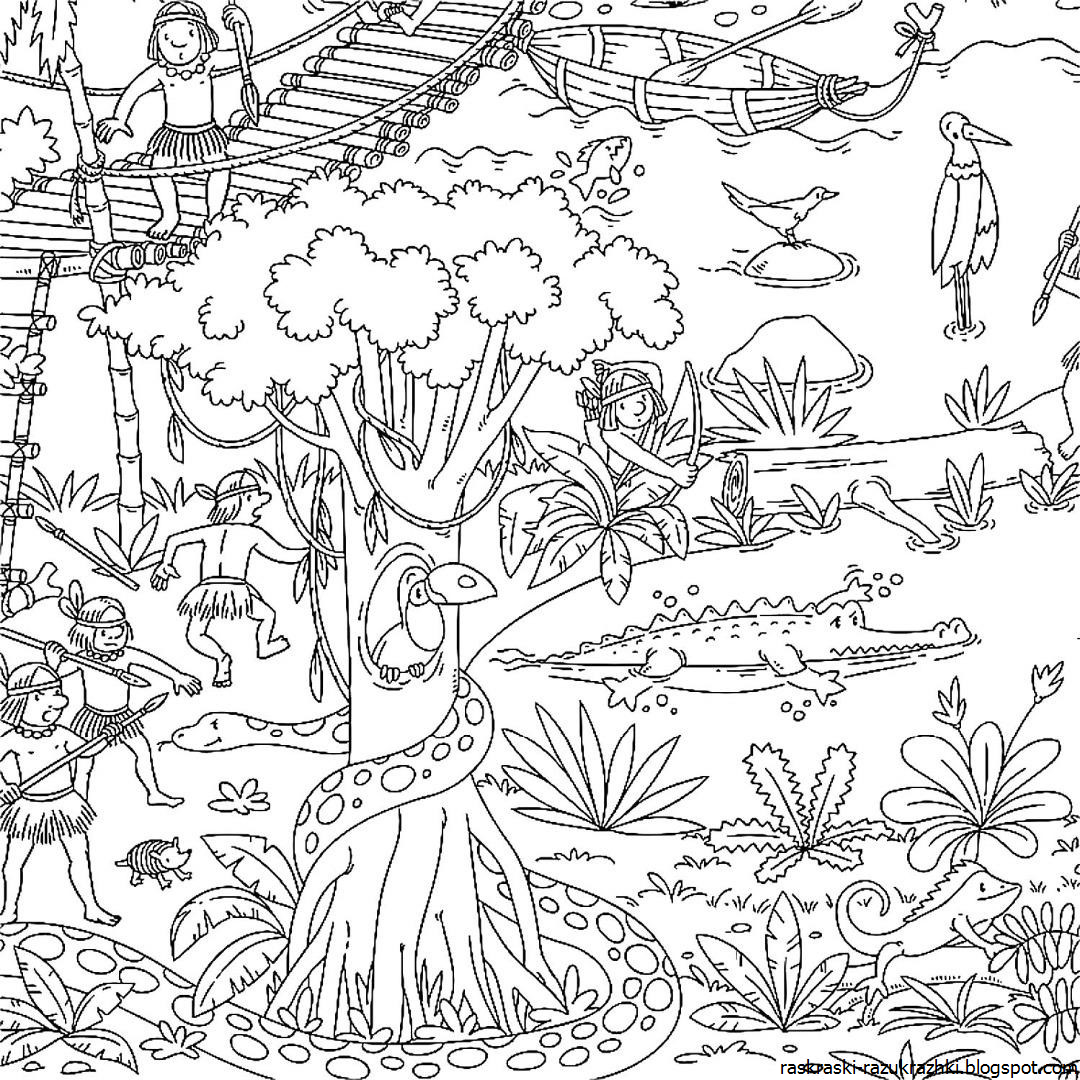 Большие Раскраски Для Детей