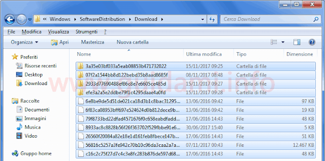 Cartella Download cache Windows Update