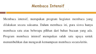 Pengertian Membaca Intensif Menurut Para Ahli Informasi Pengetahuan
