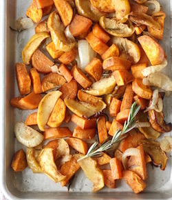 roasted sweet potatoes & apples with chinese five spice recipe by seasonwithspice.com