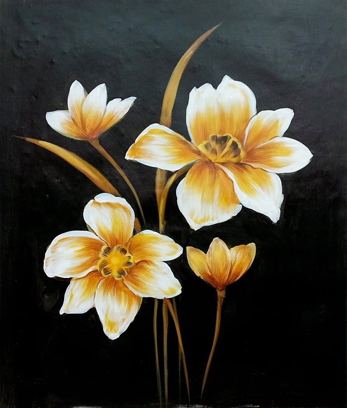 Contoh Gambar Lukisan Bunga Mawar - Virallah