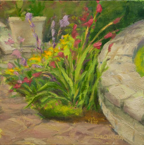 Artists Of Texas Contemporary Paintings and Art: Garden Wall - An