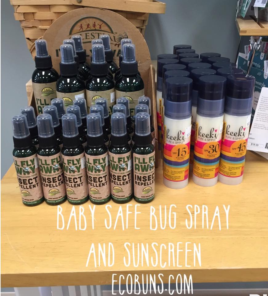 ECOBUNS BABY + CO. Blog Baby Safe Bug Spray and Sunscreen