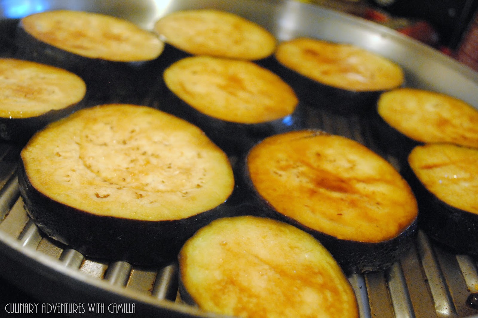 Grilled Eggplant Napoléons for CooktheBooks