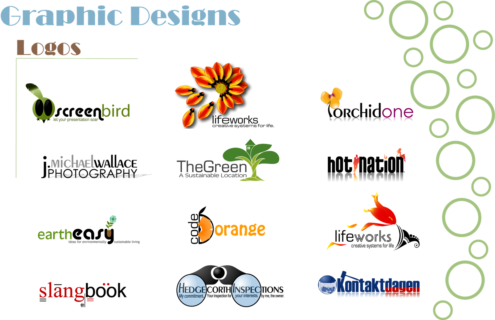 InsiDe and OuT Graphic Design Samples