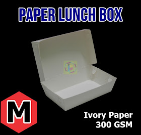 Paper Lunch Box Kertas Makan Nasi Ukuran M