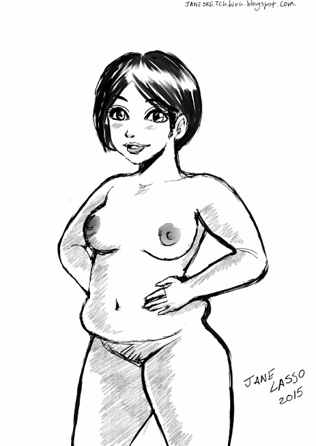 Dibujo chica chubby