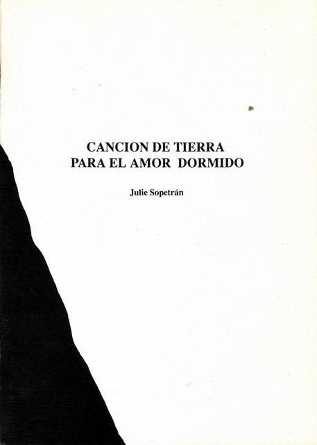 Libro: CANCIÓN DE TIERRA PARA EL AMOR DORMIDO