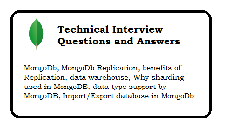 mongodb technical interview questions and answers web warehouse interview questions