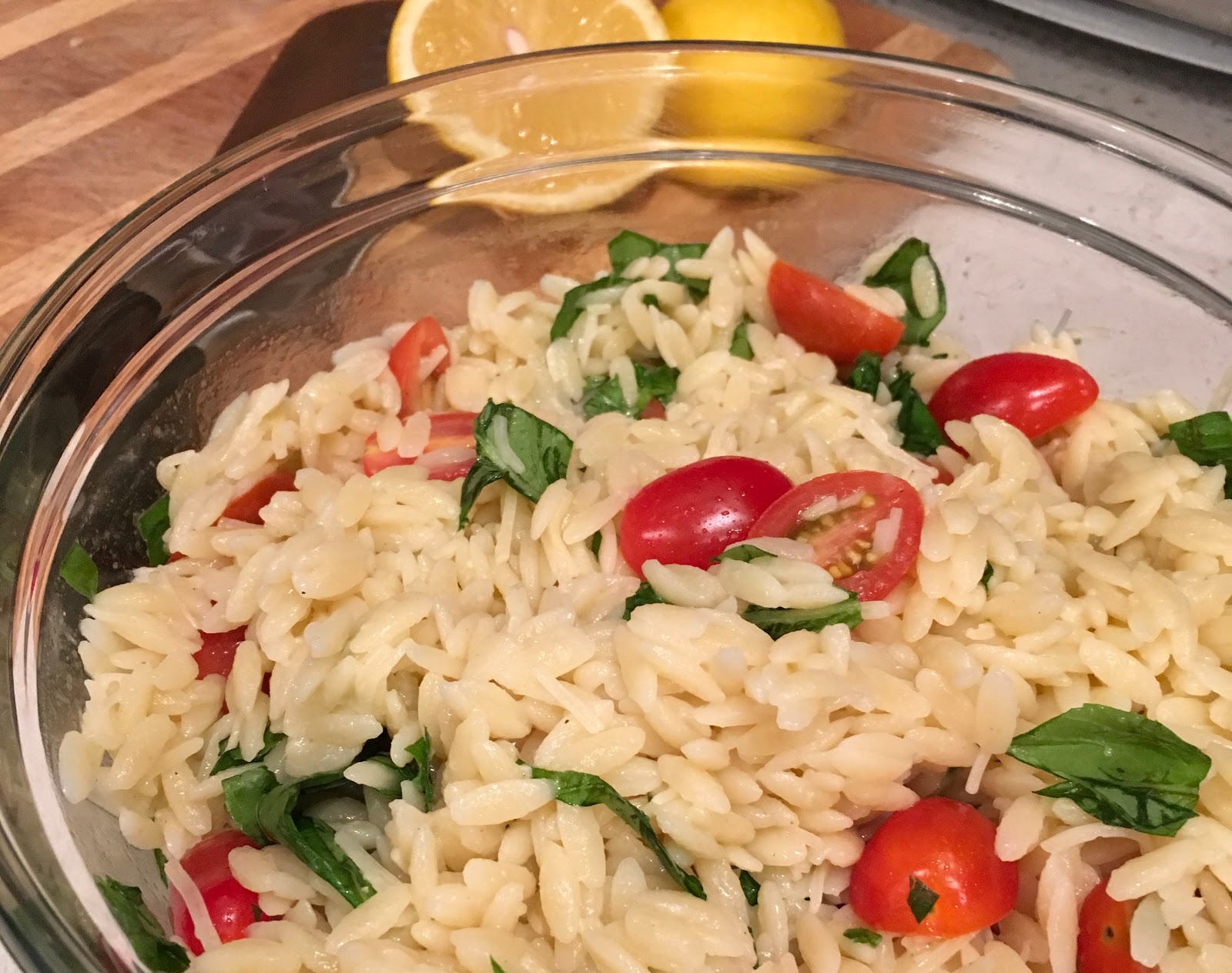 Grape Tomato & Orzo Pasta Salad