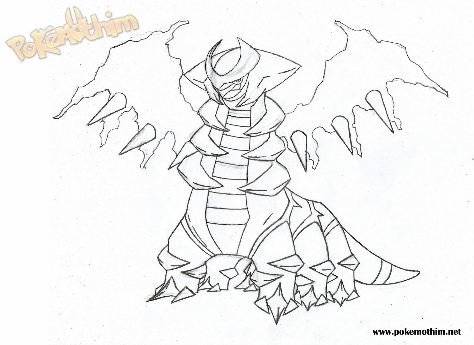 Desenhos para colorir de desenho do pokémon giratina para colorir  