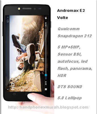 Andromax E2, HP 4G LTE 800 Ribuan Kaya Fitur