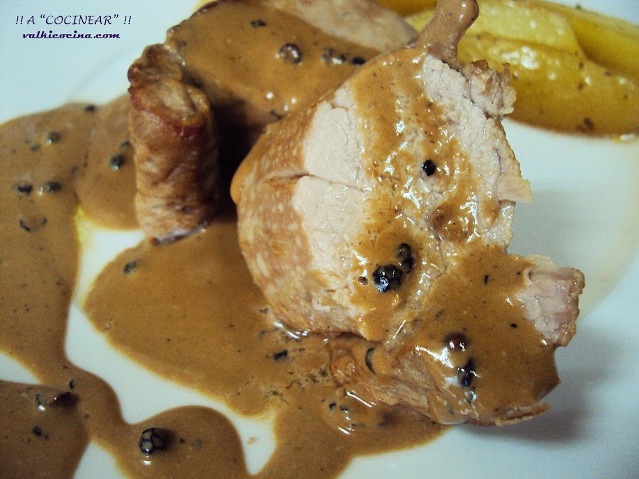 Solomillo a la pimienta negra