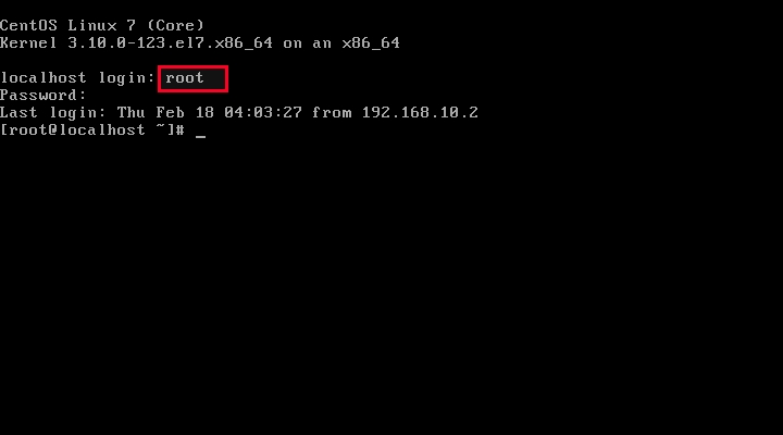 Enable root. Cent Linux.