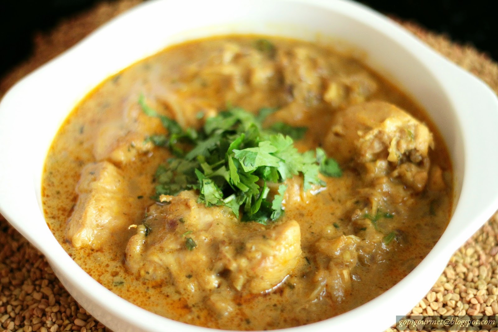 Gop' s Gourmet Fenugreek Chicken Curry