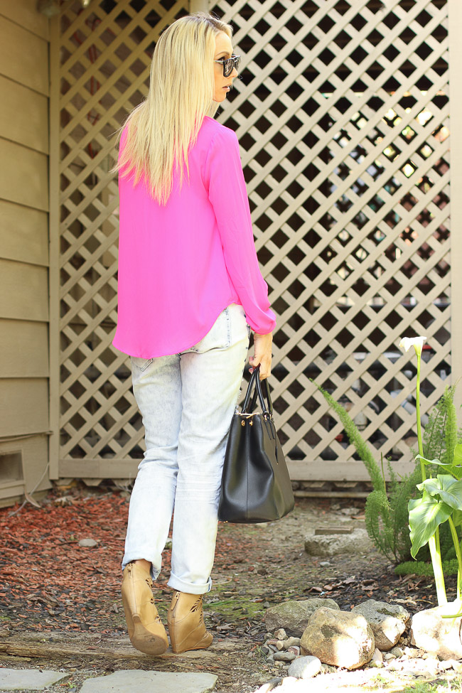 pink tunic top