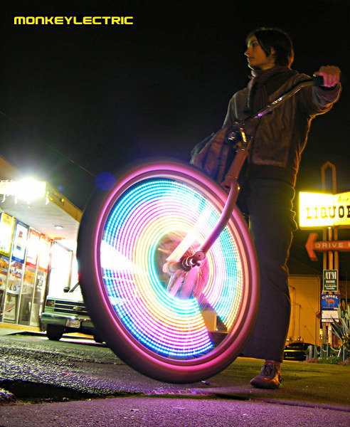 beautiful LED bike wheel lights