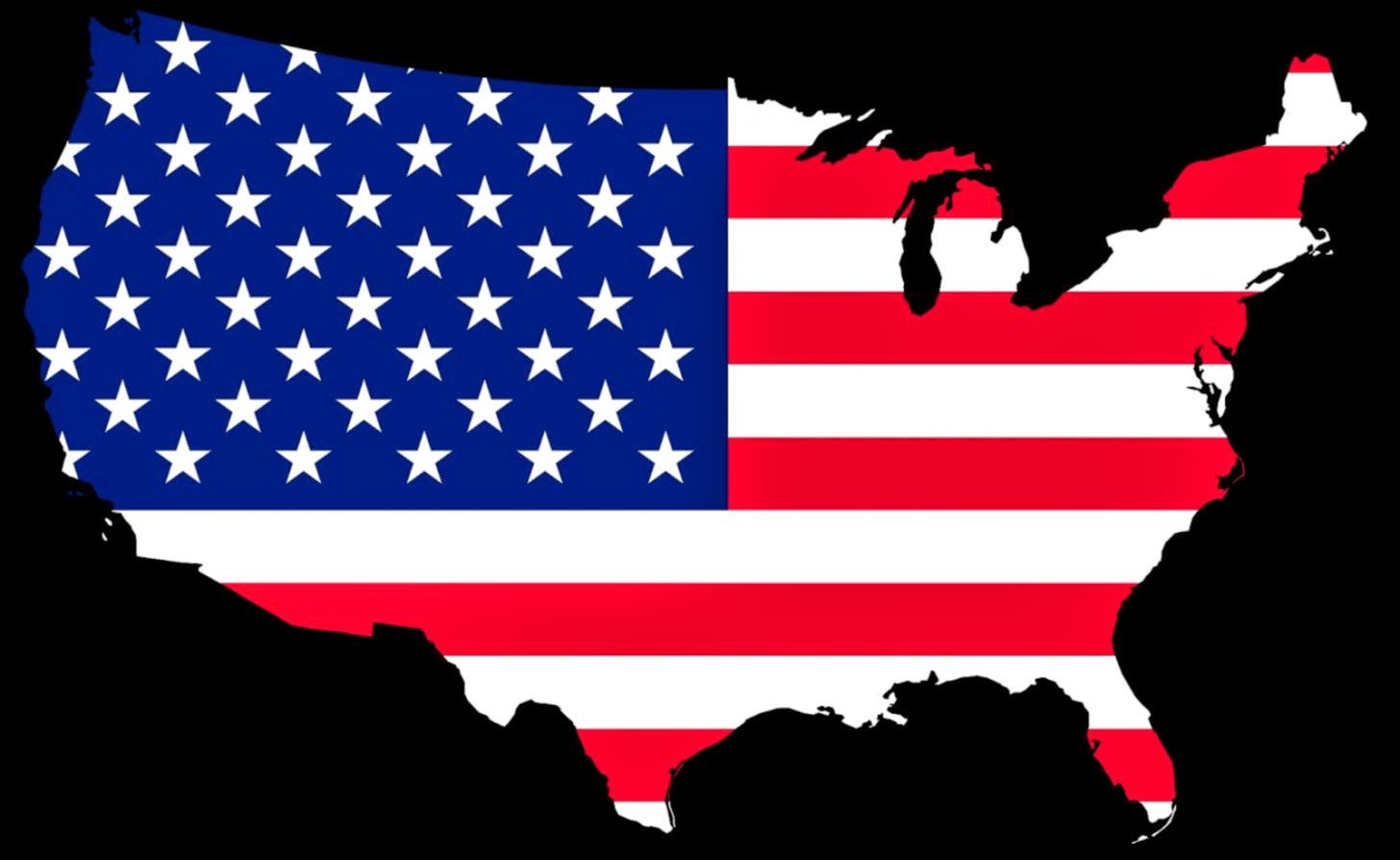 United States Flag Map Wallpaper