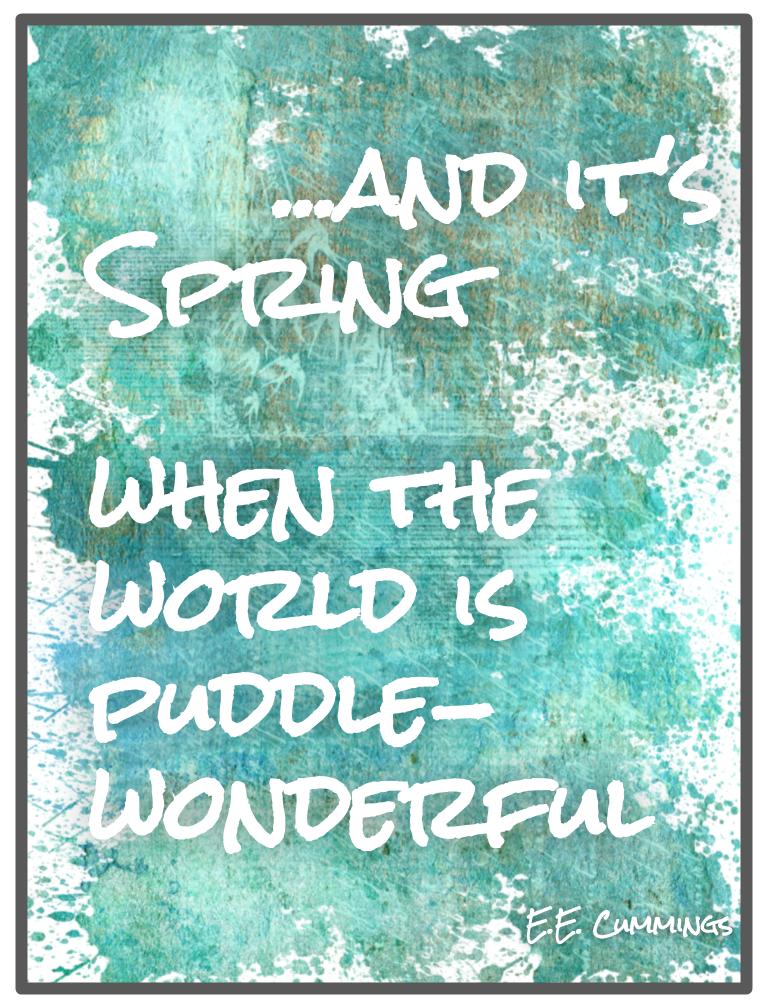 E.E. Cummings Poetry Printables for Spring