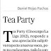 Columna de Daniel Rojas Pachas sobre Tea Party en la Linterna de Papel del Mercurio de Antofagasta
