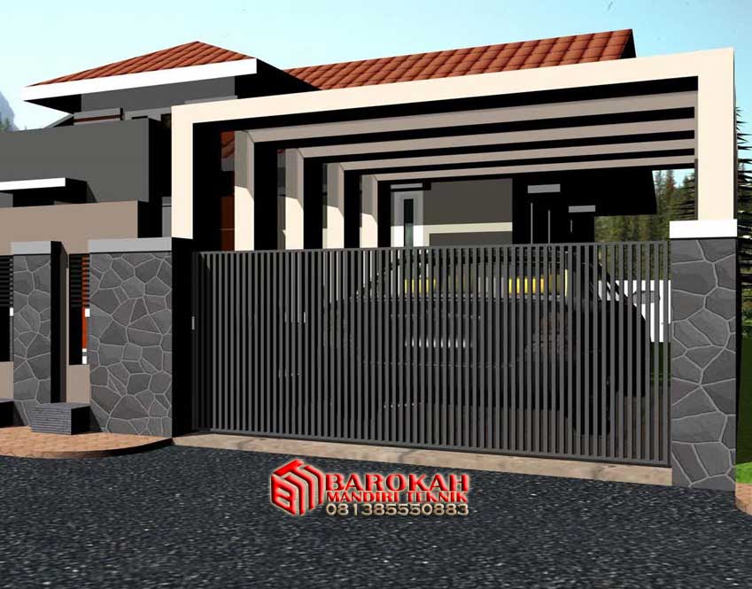 Desain Pagar Rumah Tertutup