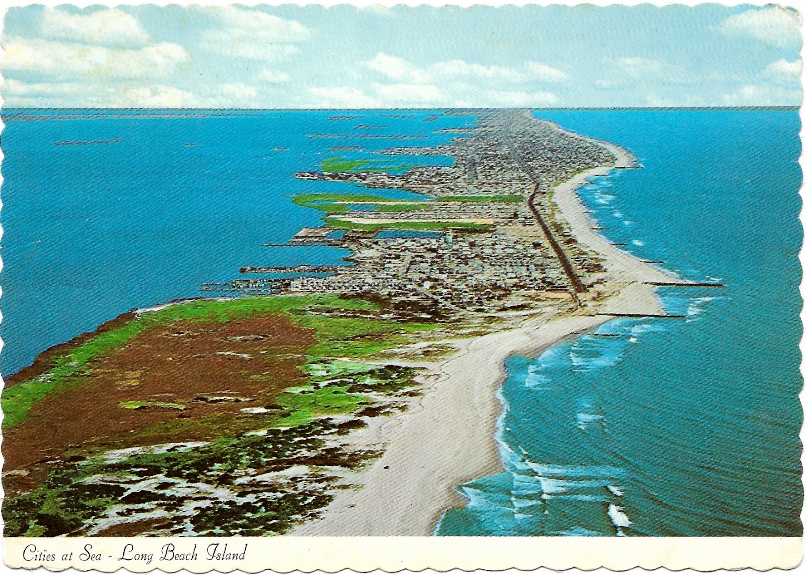 My Favorite Postcards Long Island Beach in New Jersey, USA