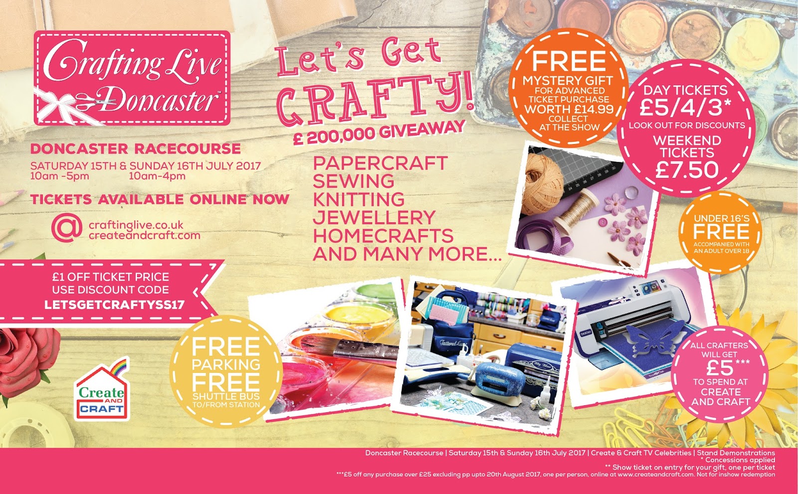 Home is where the craft is..... Ticket Giveaway Crafting live Doncaster