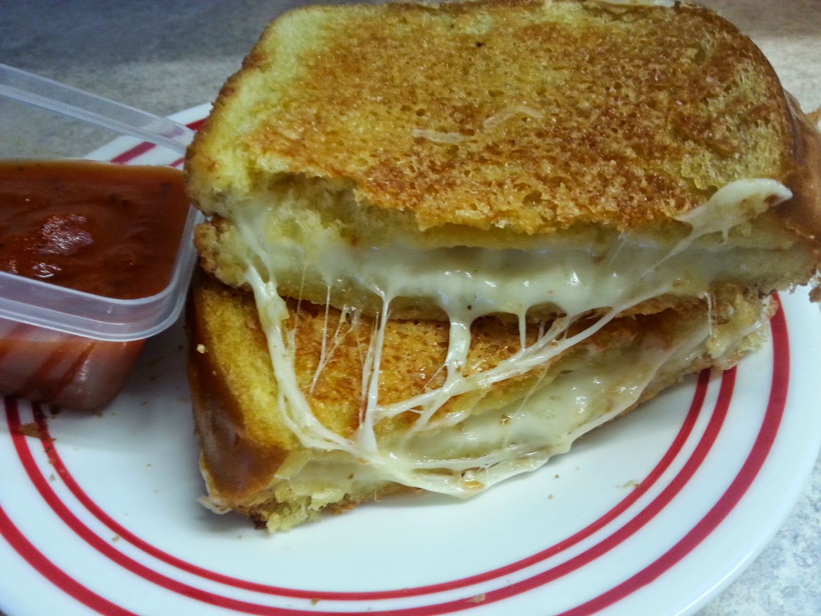 RediSetGo Recipes ParmesanCrusted Grilled Mozzarella Sandwich