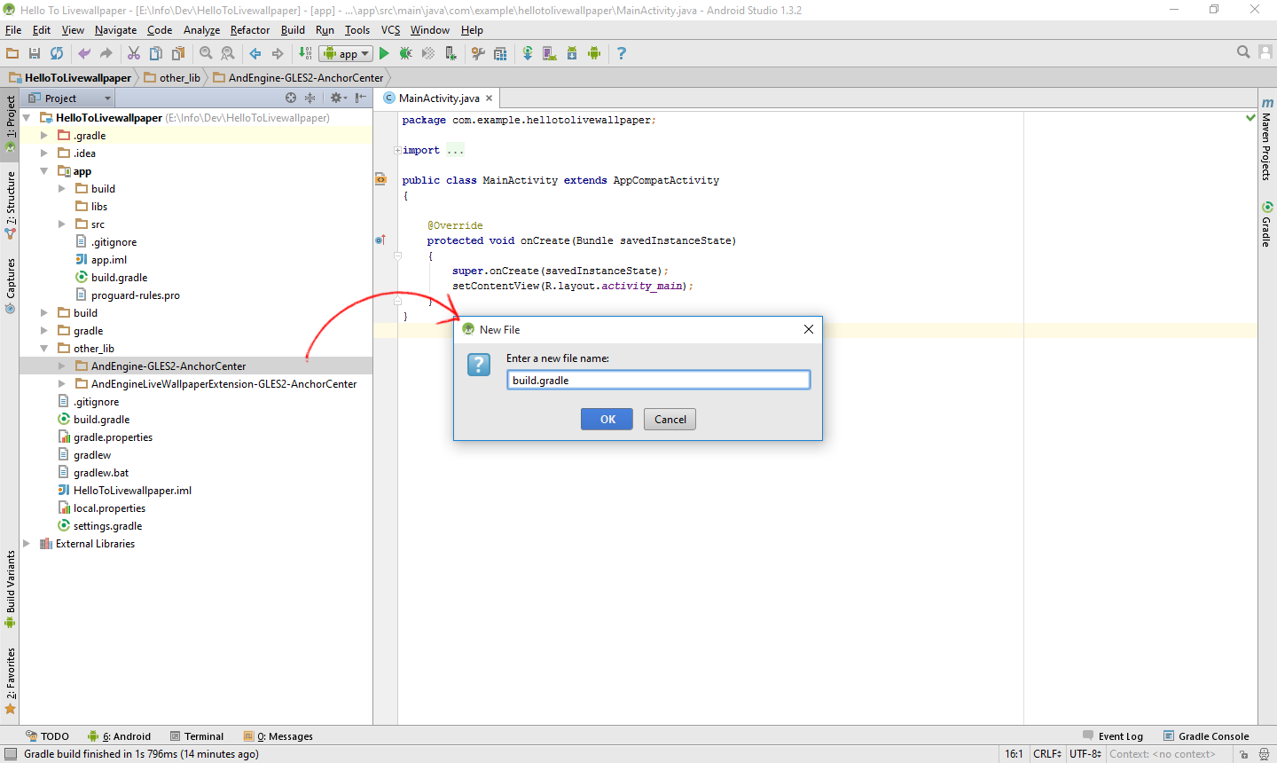 andengineved Setup and Create Live Wallpaper in Android Studio using