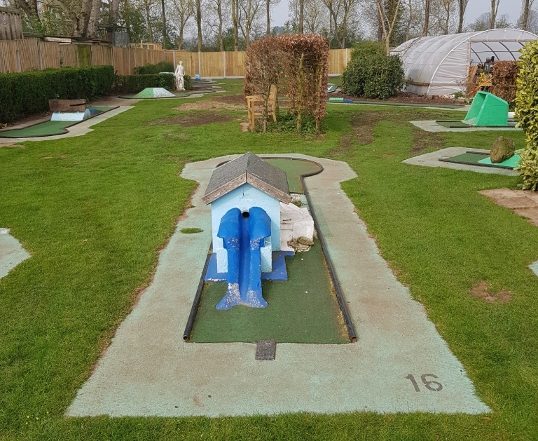 The Ham and Egger Files Crazy Golf at Fletchers Family Garden Centre